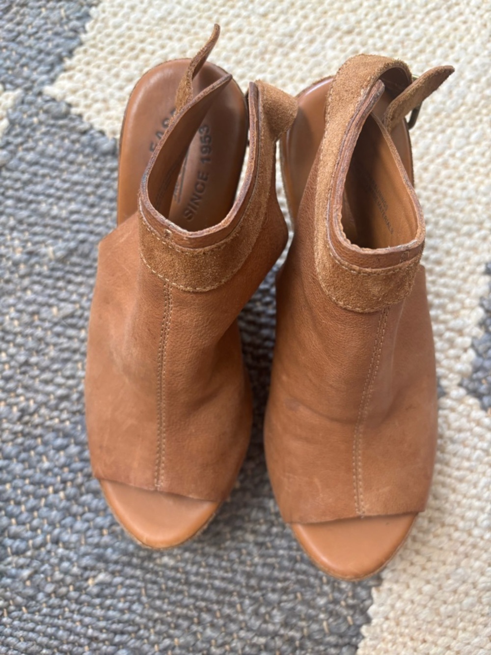 Kork-Ease Tan Suede Open-Toe Slingback Mules